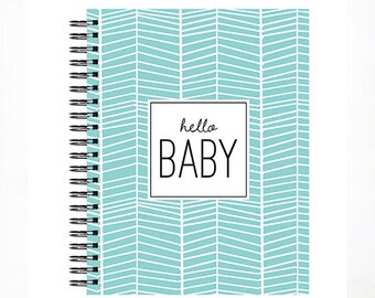 Hello Baby™ Baby book, Baby Memory Book, Personalized Baby Book, Baby Books, The Sweet Rhino