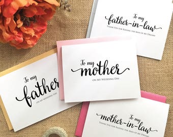 Wedding card for MOM To my mother card mother of the groom card from son mother of the bride card mother of the groom, gift from groom