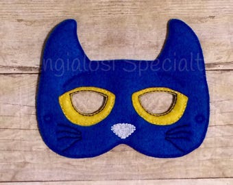 Pete The Cat Inspired Mask/Child/Costume/Gift/Christmas/Party Favor/Halloween Costume/Photo Booth/Birthday/Adult/Party/Idea