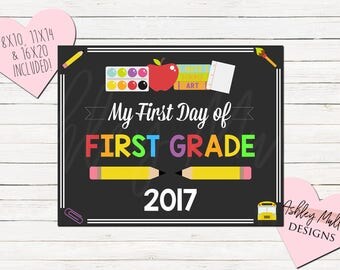 First grade sign | Etsy