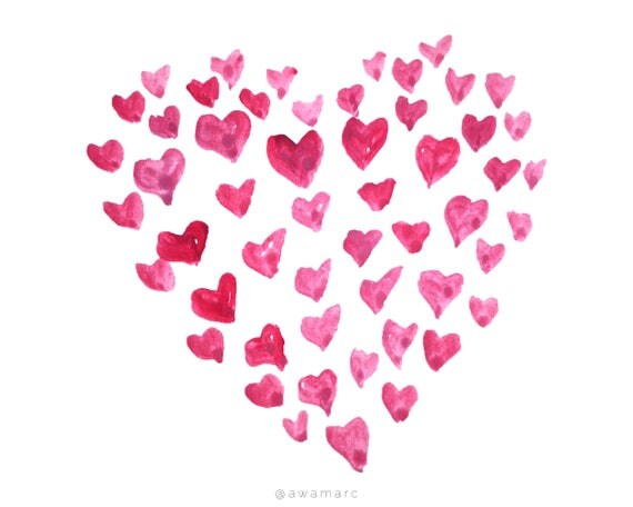 Download Valentine Day Clip Art, Watercolor, Illustration, Heart ...