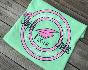 Class of 2018 Senior Graduate Shirt Men Women Boy Girl Gifts