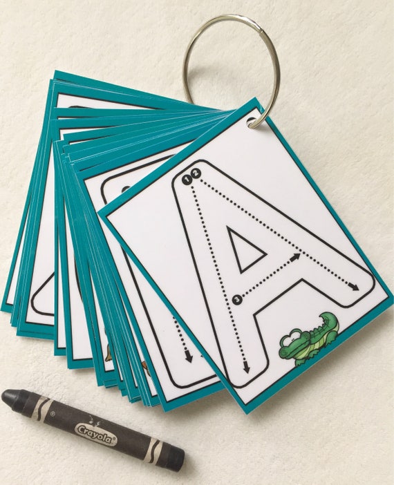 Little Letters Dry Erase Alphabet Clip Cards Flash Cards