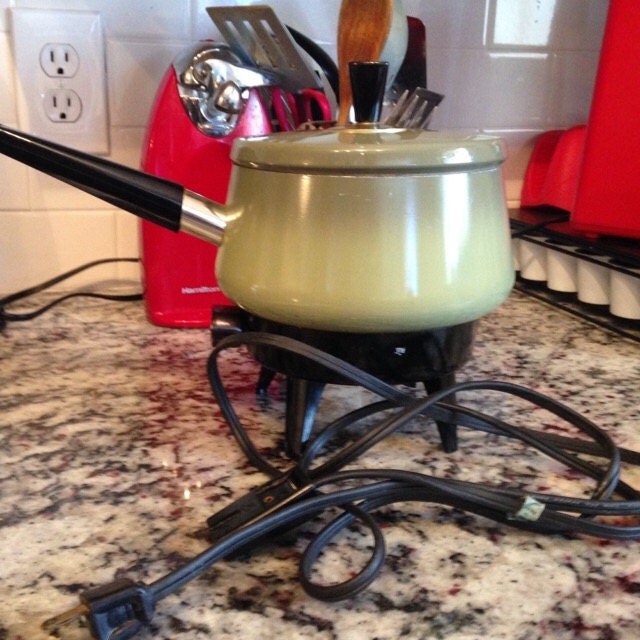 MidCentury gold stripe Pyrex coffee pot