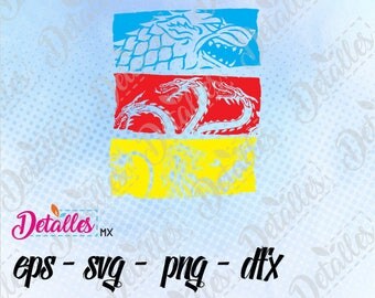 Game of Thrones SVG, Clegane House, eps dxf pdf png, Cut Files Designs for Silhouette Studio and Cricut Design - Digital Instant Download