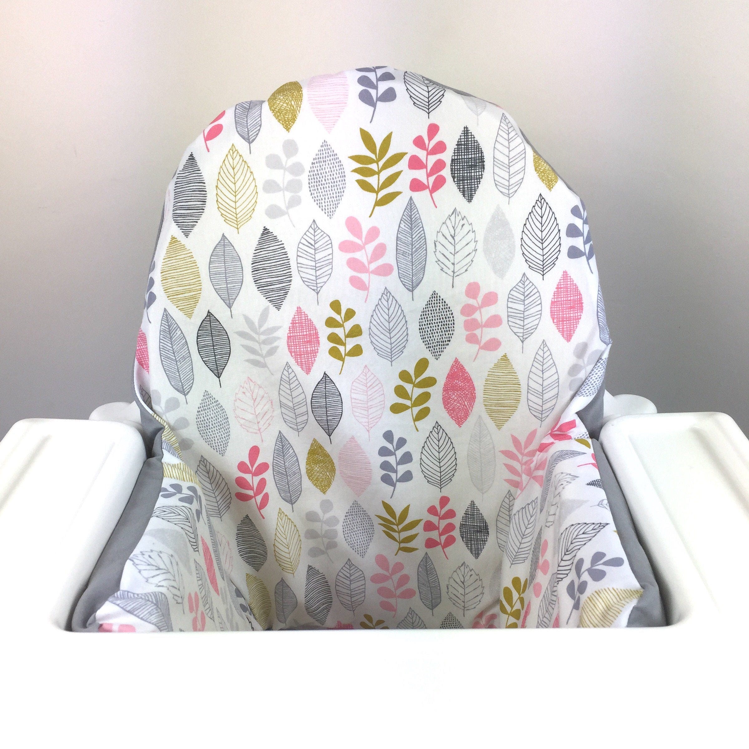 Pastel Leaf IKEA Antilop Pyttig High Chair Cushion Cover   Il Fullxfull.1258670817 I0x0 