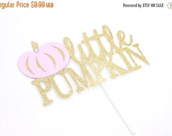 ON SALE Our Little Pumpkin is Turning One Smash Cake Topper - Little Pumpkin Cake Topper - Fall Birthday Decorations - Pumpkin First Birthda