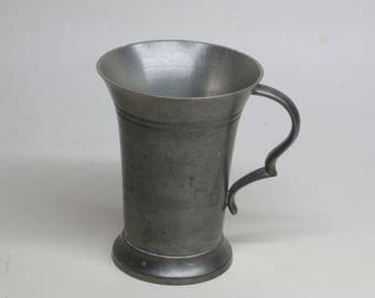 vintage 95% pewter cup / mug rein zinn Gegossen