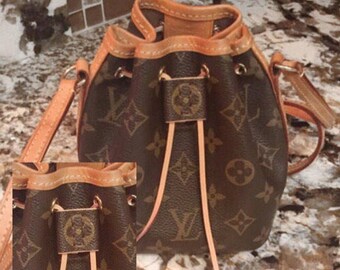Louis Vuitton Slide for NANO Noe made with Authentic Upcycled Canvas