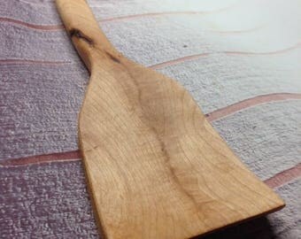 Wooden spatula, wooden spoon, kitchen ustensils, wooden salad serving set, handmade ustensils, serving spatula, wedding gift idea