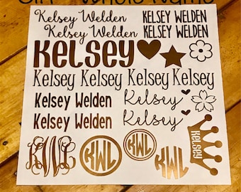 Back to School Name Label, Kid Names, Personalized School Supply Labels, Name Tags, Custom School Supplies