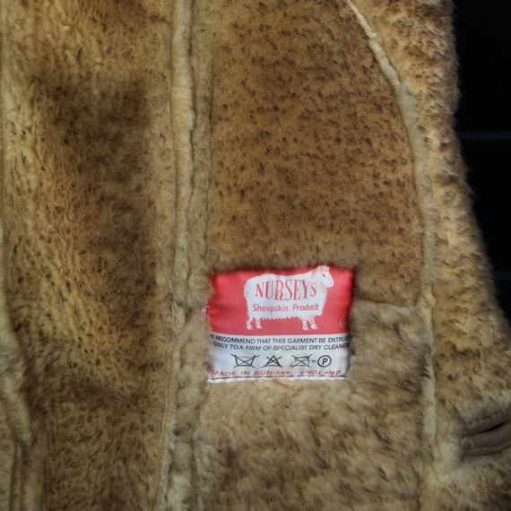 Nurseys Sheepskin Coat Golden Lion Fur Shearling Ranch Coat