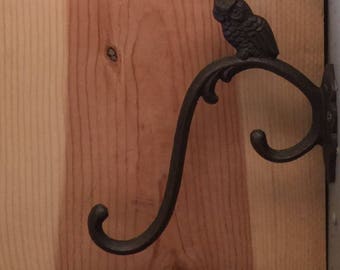 Owl Plant Hook, Owl, Cast Iron, Plant Hanger, Plant Hook