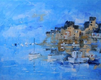 Painting "Blue Bretagne"