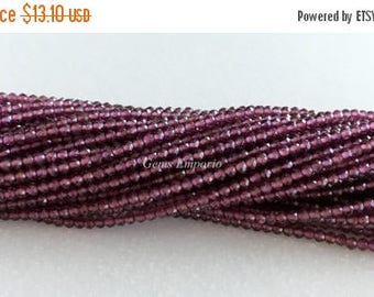 ON SALE Rhodolite Garnet Beads, Micro Faceted Round Beads, Size 2.5 mm, 13" Strand. Super Fine Quality. Price per Strand