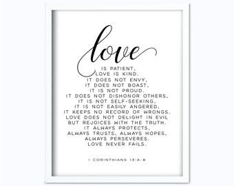 about 1 verses corinthians 13 4-8 bible love corinthians Etsy 1 13