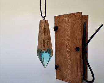 Zoda Timber and Resin Adjustable Length Necklace