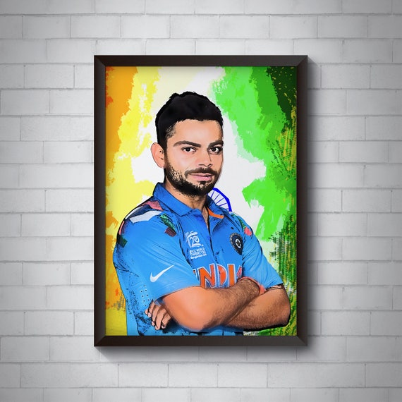 Virat Kohli Frame Motivational Digital Art Inspirational 9869