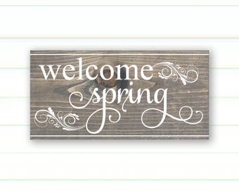 Spring sign | Etsy