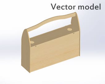 Wooden Crate Drawing Box For Wine And Sausages Laser Cut Vector Model Wooden Crate Drawing Box For Wine And Sausages Laser Cut Vector Model