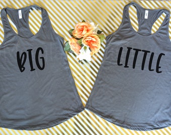 SALE! Big Little Tank Top, Sorority Shirt, Sorority Tank Top, Big Little Gift, Racerback Tank Top, big little reveal, Sorority Gift