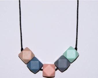 SALE Silicone teething necklace, Chewellery, Mum Accessories, Etta Style #9