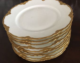Antique Haviland Limoges Gold Rim China