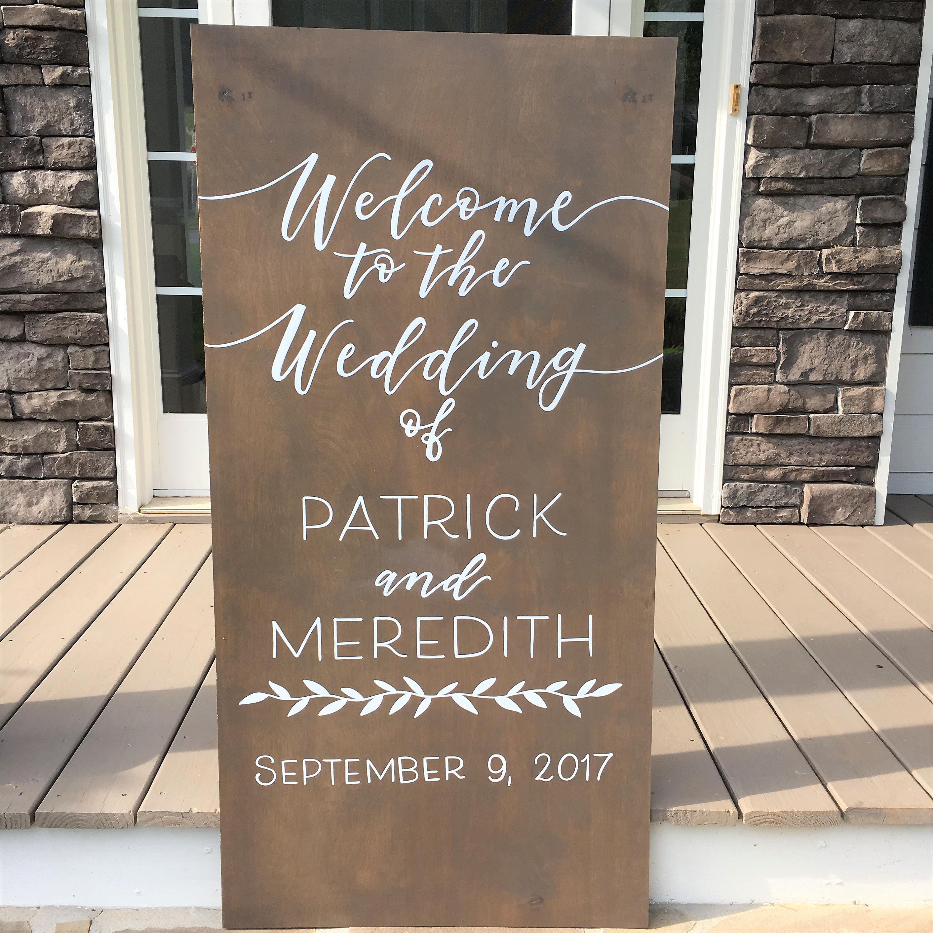 Wood Wedding Welcome Sign Wood Wedding Welcome Sign