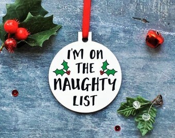 Naughty list | Etsy