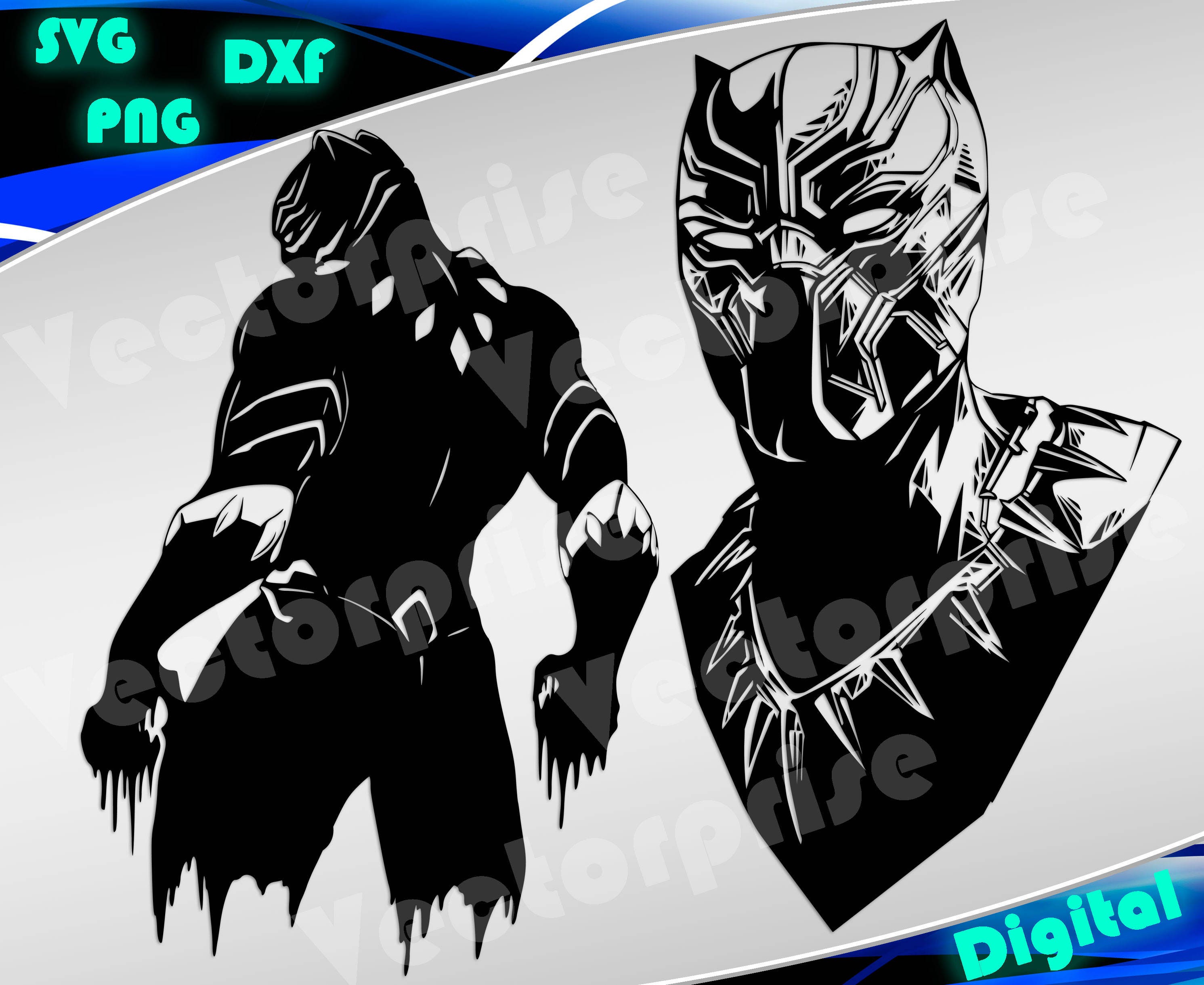 Download Black Panther svg Clipart Superheroes svg Marvel Black ...