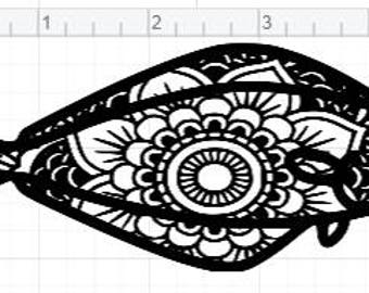 Mandala Style Jellyfish SVG PDF EPS Dxf & Studio 3 Cut Files