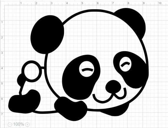 Download 3 Cute Baby Pandas SVG PDF EPS Dxf & Studio 3 Cut Files