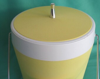 Mid Century West Bend Yellow Ice Bucket