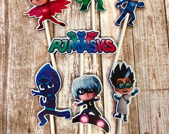 PJ Masks Cupcake Toppers