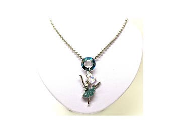 strassed ballerina necklace and swarovski elements