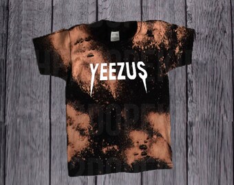 Distressed Bleached Yeezus Shirt Unisex Grunge