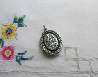 Victorian sterling silver locket, has been well-loved!