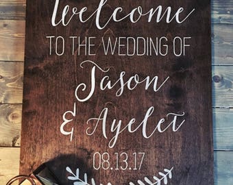 Rustic Wedding Welcome Sign, Wood Wedding Signs, Hand Painted Signs, Rustic Wood Signs, Wood Signs, Welcome Sign, Wedding Welcome Sign