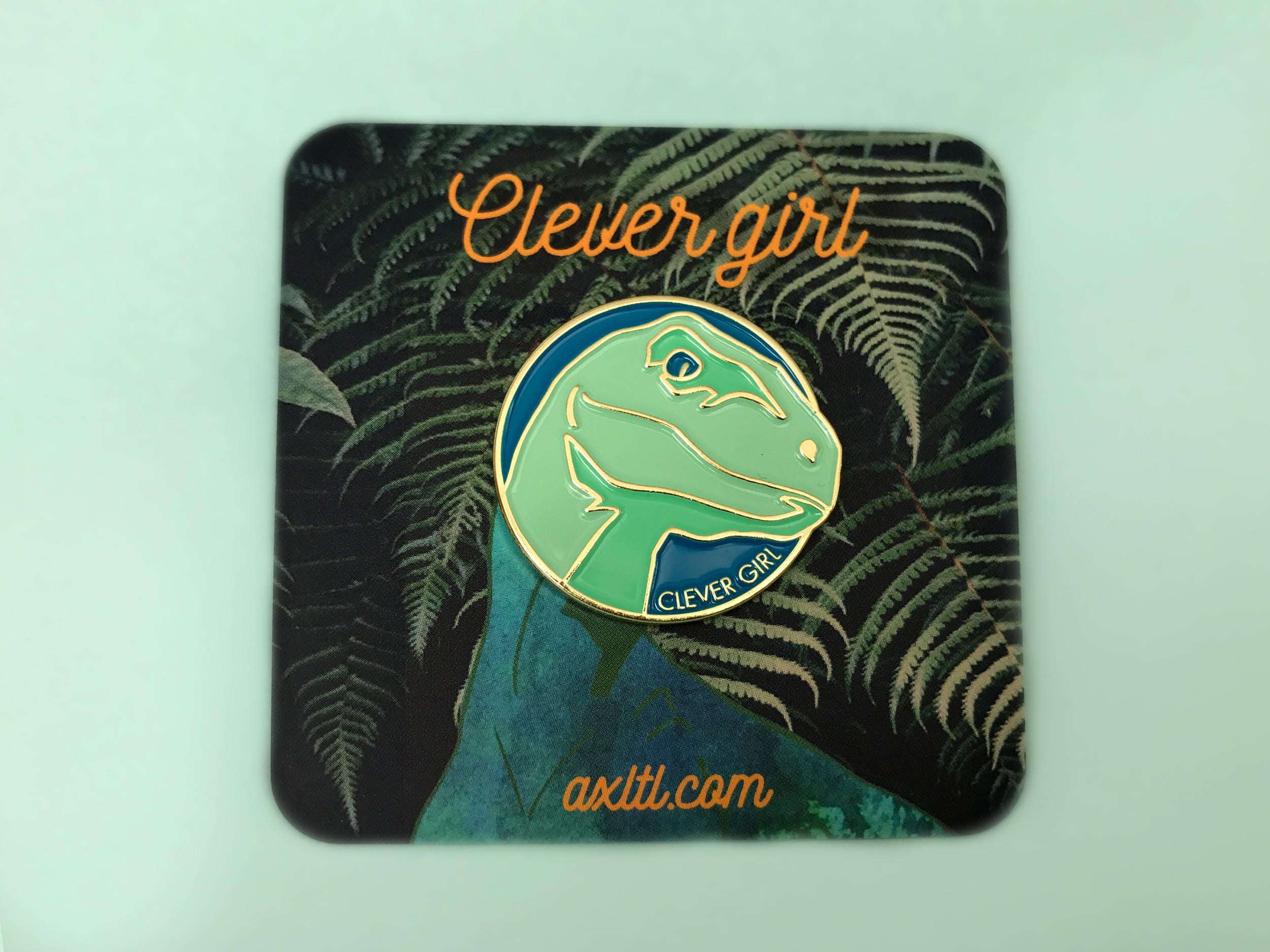 Clever Girl Velociraptor Dinosaur Jurassic Park Enamel Pin 