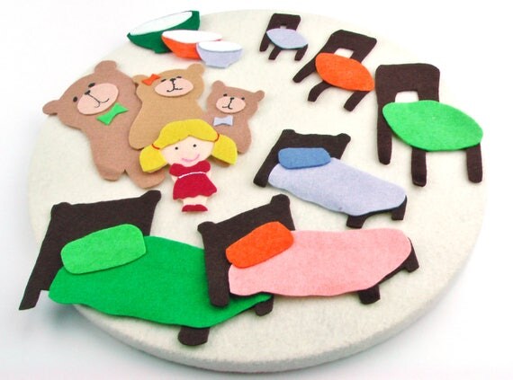 Goldilocks and the Three Bears Felt Board Story Activity