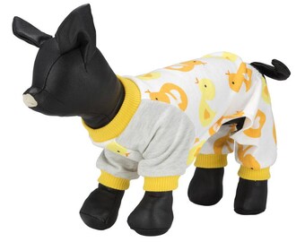 Printed dog pajamas
