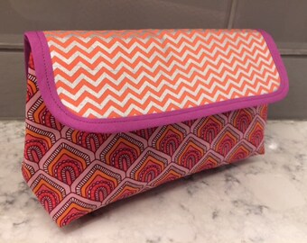 large makeup bag with compartments and brush holder target
