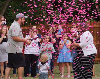 Ships Same Day! XL 12 Inch Confetti Cannon Gender Reveal Confetti Cannon Gender Reveal Cannon