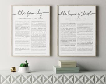 Family Proclamation Print- LDS- Various Sizes