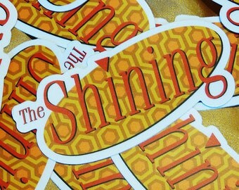 the shining seinfeld logo parody vinyl sticker