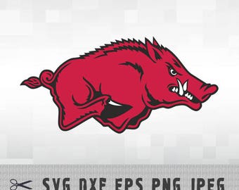 Arkanzas Razorbacks SVG PNG Logo Layered Vector Cut File Silhouette Studio Cameo Cricut Design Template Stencil Vinyl Decal Transfer Iron