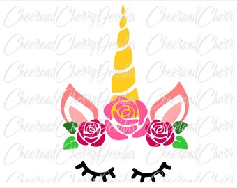 Download Unicorn SVG Unicorn Face SVG Cut Silhouette Cameo Unicorn