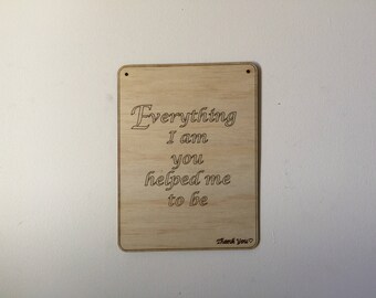 Everything I am...Wall Banner, Inspirational Quotes