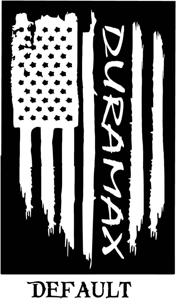 American flag duramax Chevy chevrolet vinyl sticker decal thin
