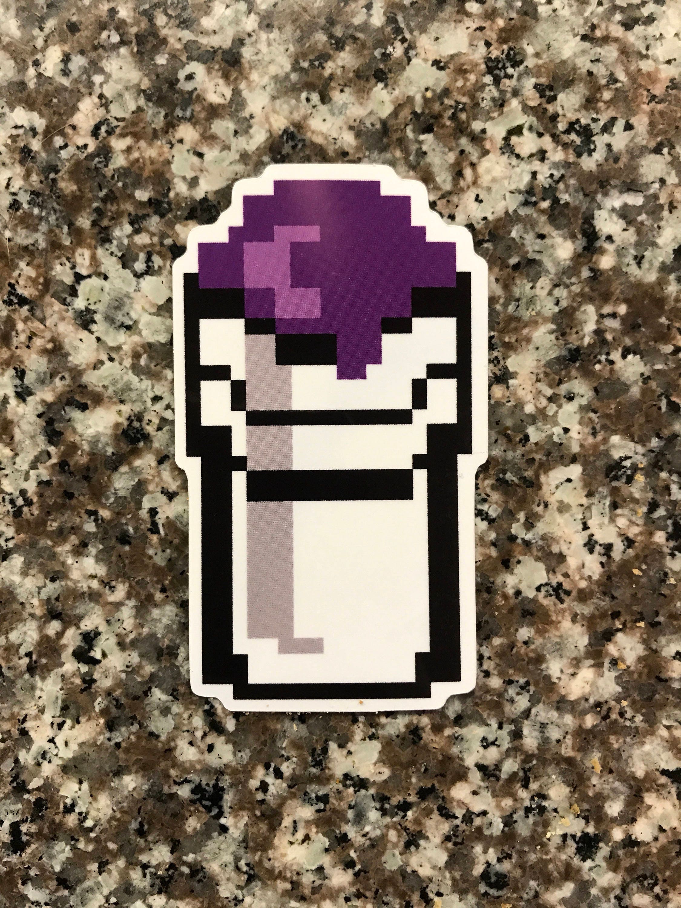 Double Lean Cup 8bit Sticker